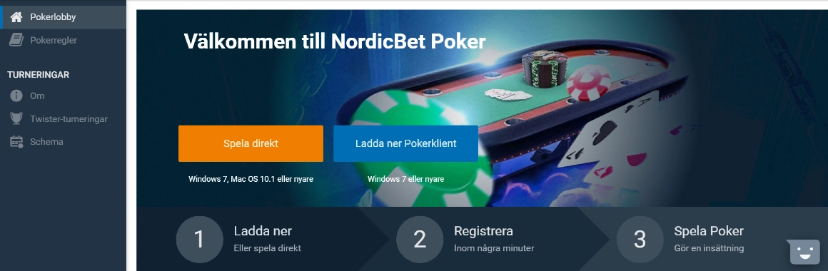 Nordicbet poker startsida