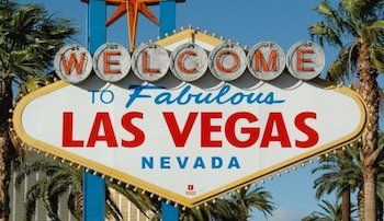 Las Vegas skylt i Nevada