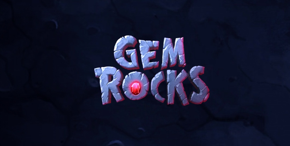 Gem rocks slot logo