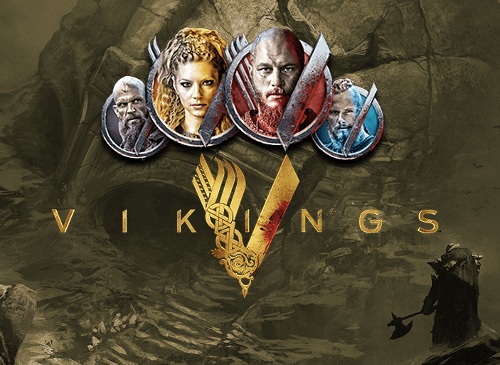 Vikings videoslot logo från NetEnt