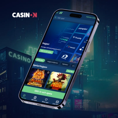 Hajper Casino på en mobil