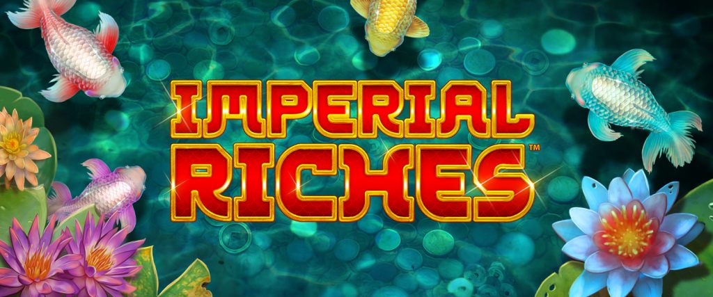 Imperial Riches logo med koi-fiskar simmandes