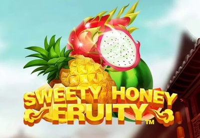 Sweety Honey Fruity slot logo med söta frukter
