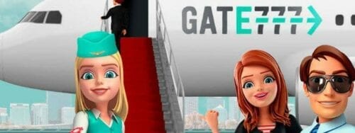 Karaktärer som jobbar ombord på Gate777 casino-flyget