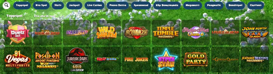 Casinospel på Duelz Online Casino
