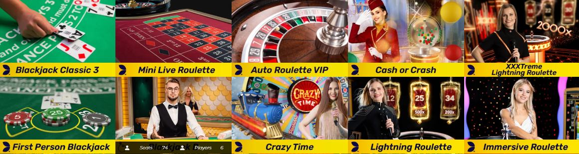 Live casinospel hos Race Casino