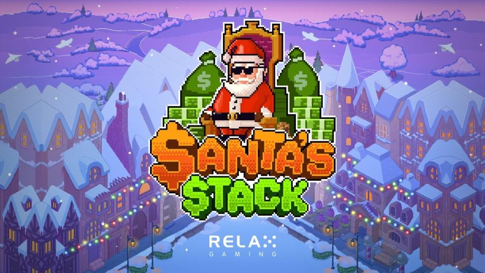 Santa's Stack slot banner