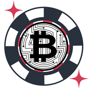 Bitcoin logo på casino spelmarker