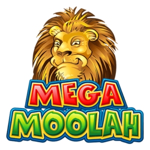 Logo för jackpottspelet Mega Moolah