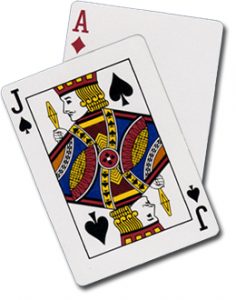 blackjack kort