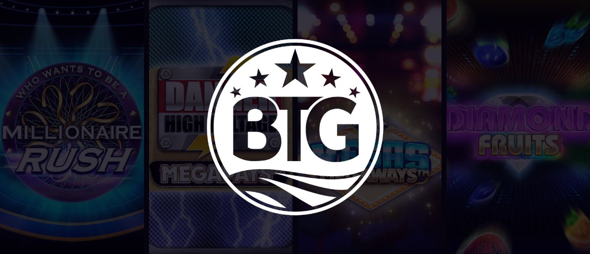 Big time gaming logo och spel
