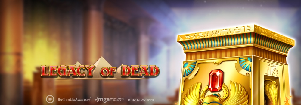 Legacy of Dead slot banner från Play'n GO