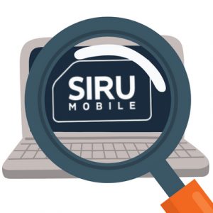 Förstorningsglas över Siru Mobile som betalningsmetod