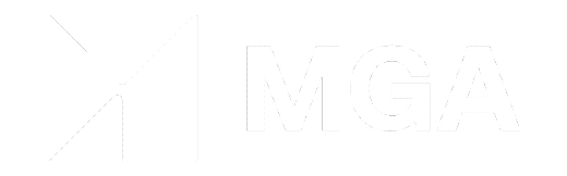 Vit logo för MGA (Malta Gaming Authority)