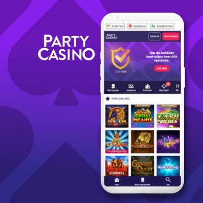 Party Casino på mobil enhet