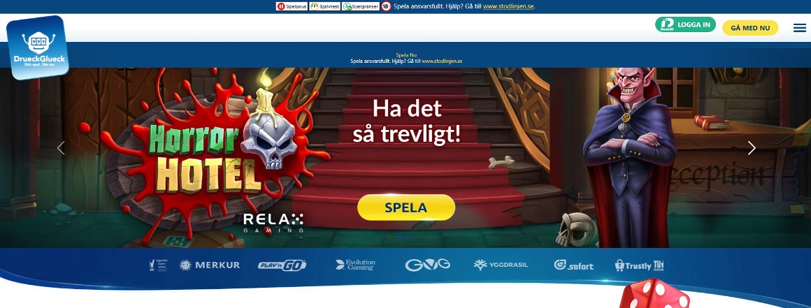 Drueckglueck casino hemsida i Sverige