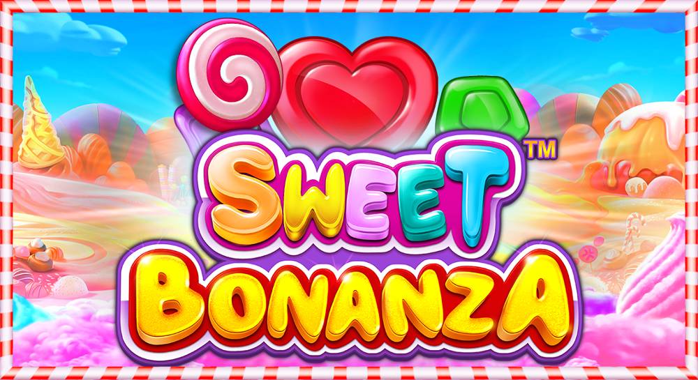 Banner för Sweet Bonanza slot