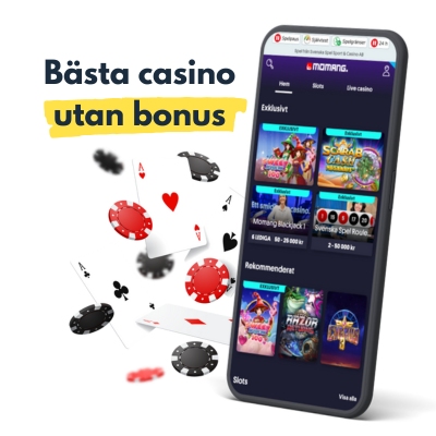 Svenskt casino utan bonus på mobil