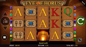 Eye of Horus spelplan och symboler