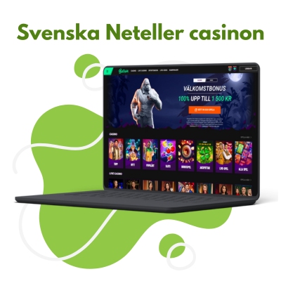 Svenskt Neteller casino på en dator