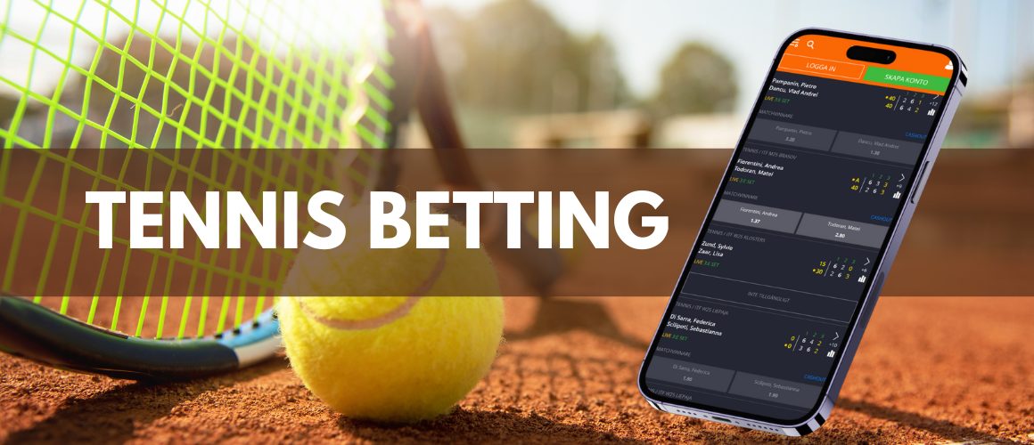 Tennis betting på svenskt mobilcasino
