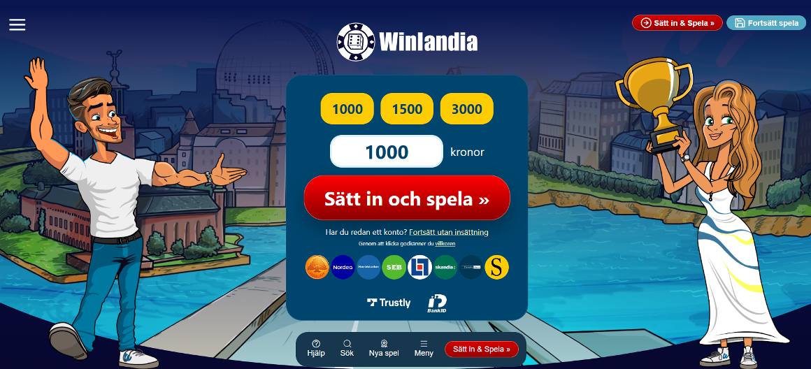 Winlandia casino hemsida på svenska marknaden