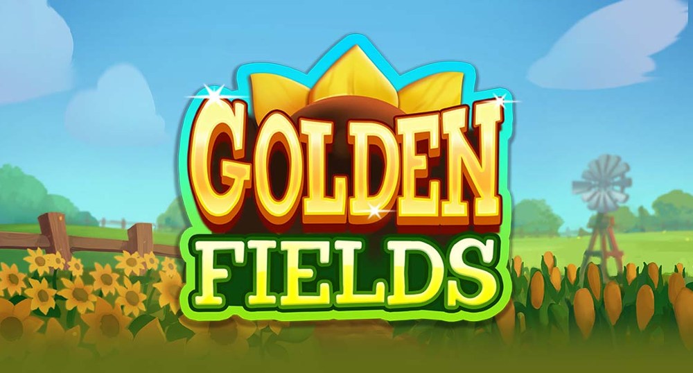 Golden Fields slot logo från JustForTheWin