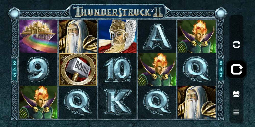 Symboler och basspel för Thunderstruck 2