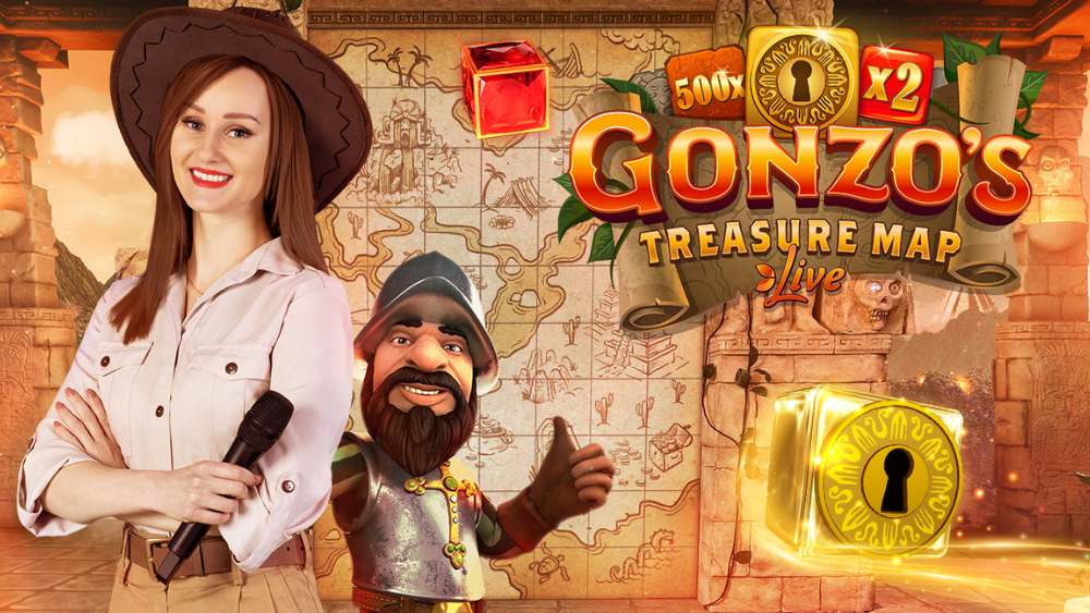 Gonzo's Treasure Map Live från Evolution Gaming