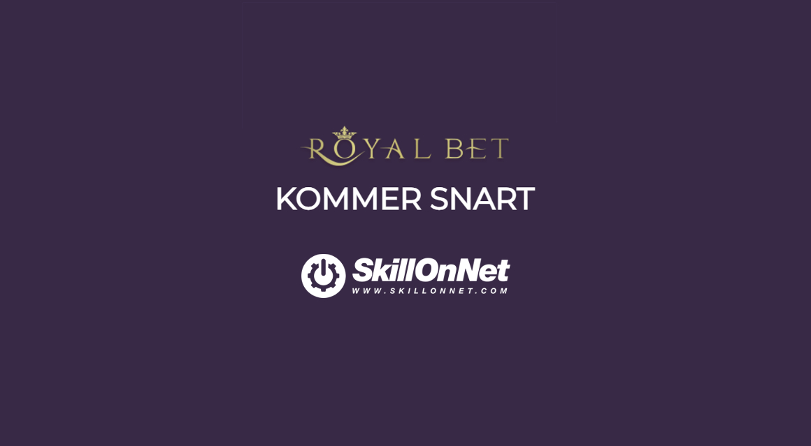 RoyalBet status och Skill On Net logo