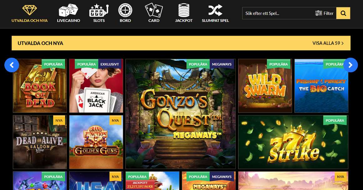 Casinospel på 44aces casino