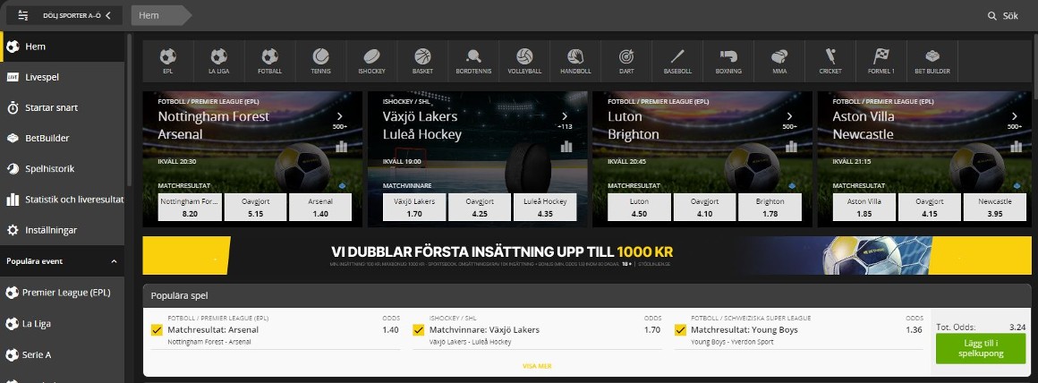 Bethard odds och betting
