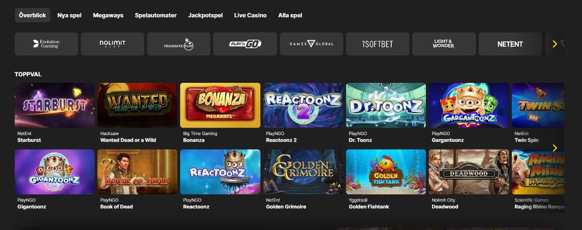 Bethard slots och populära spel