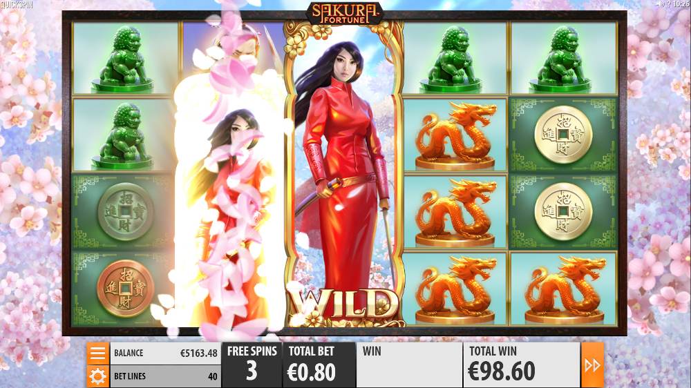 Bonusfunktion på Sakura Fortune