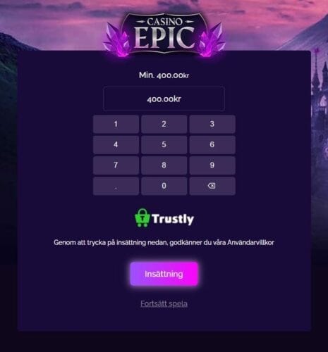 casino epic insattning