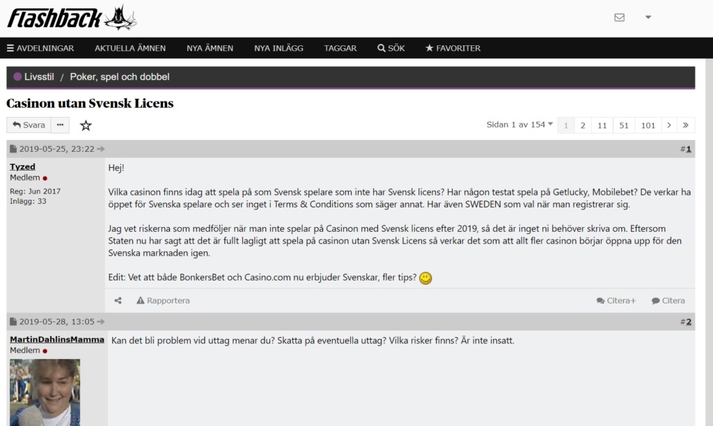 Casino utan spelpaus flashback