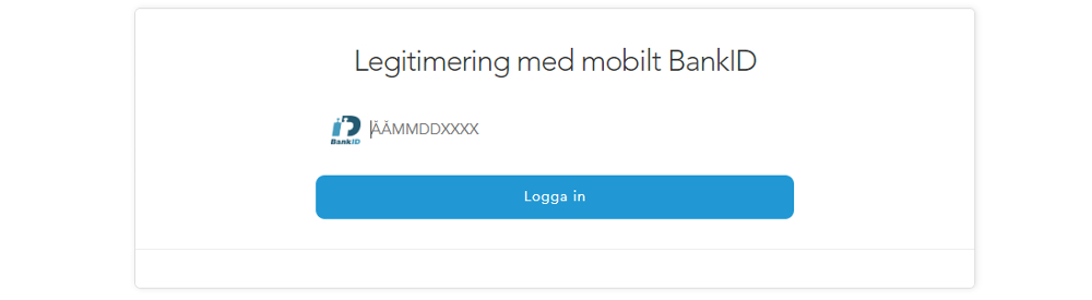 BankID registrering på CasinoCasino