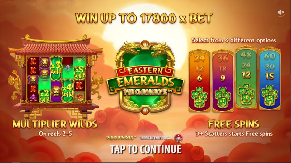 Bonusfunktioner i eastern emeralds megaways slot