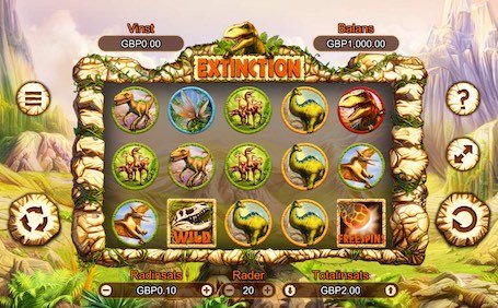 Extinction videoslot