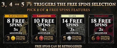 Game of Thrones bonus