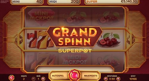 Grand Spinn superpot vinst