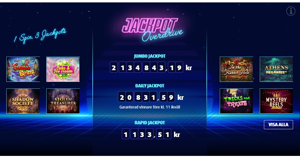 Overdrive jackpots på Lottoland casino