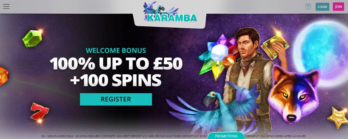 Karamba casino startsida för utländska spelare