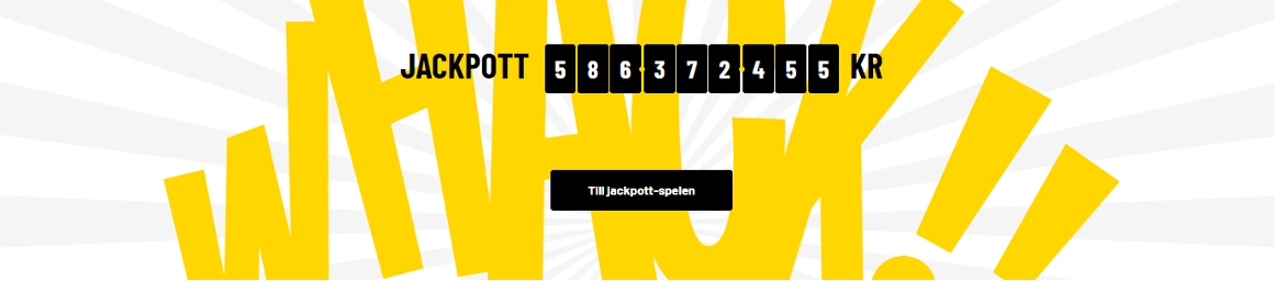 Jackpott vinstbelopp på Kazoom casino