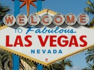 Las Vegas skylt i Nevada