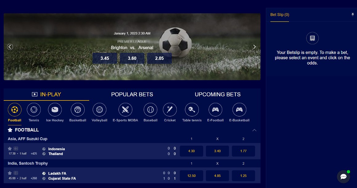 Betting och odds på Lightning Casino