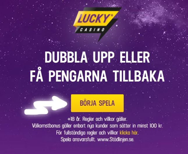 Lucky casino registrering med pil var man ska klicka