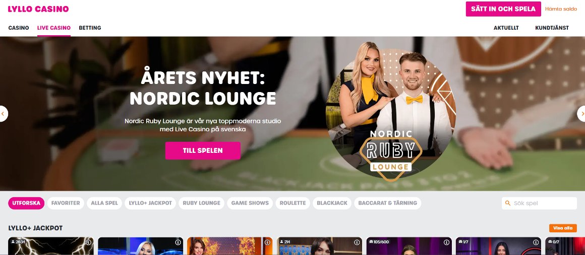 Lyllo Casino casinospel live
