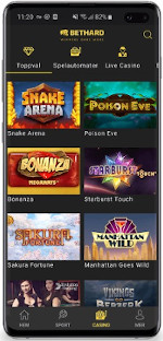 Bethard casino på mobilen
