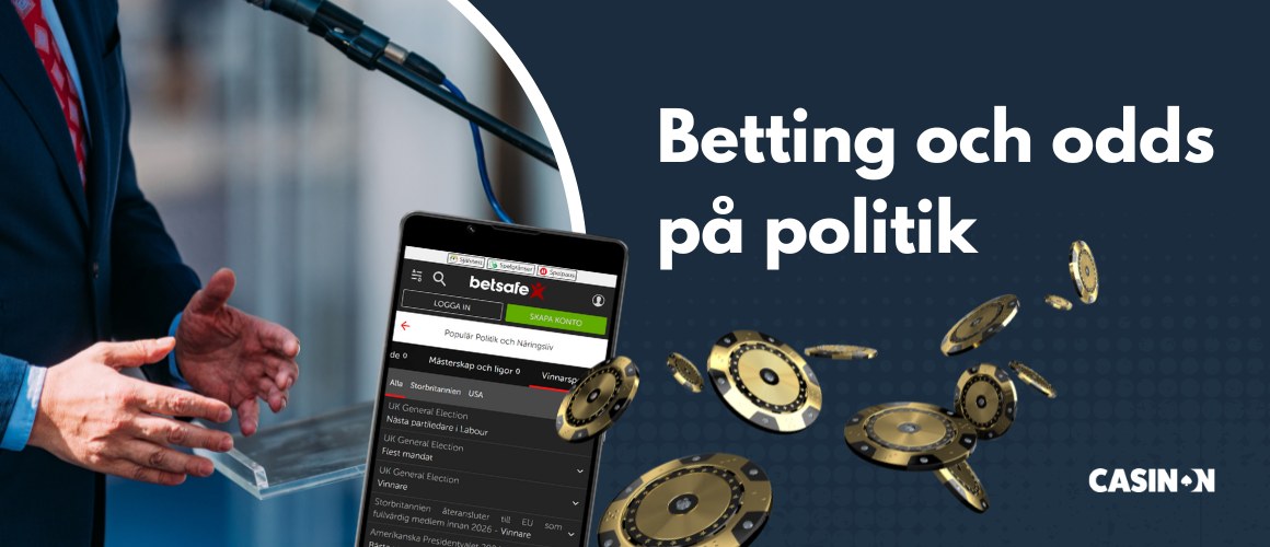 Politik odds på svensk bettingsida